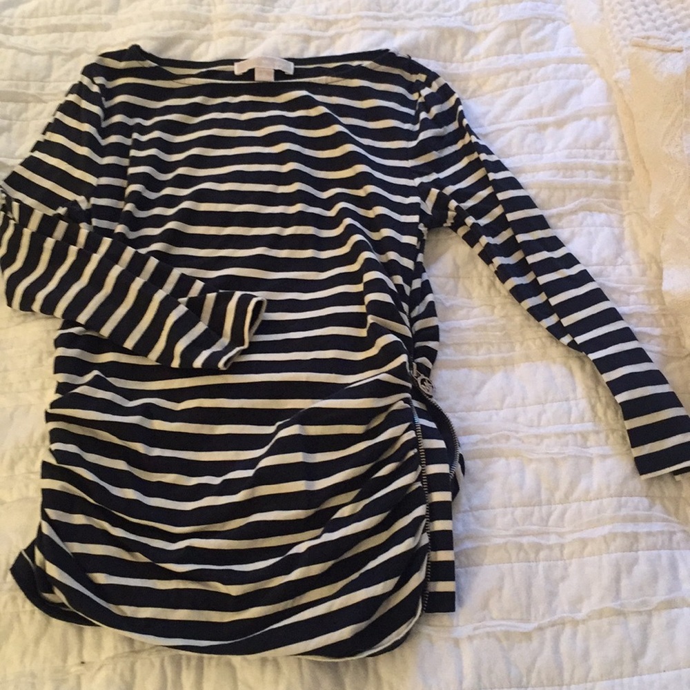 Michael kors striped ruched T-shirt